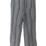 Land ‘n Sea Women’s Blue & White Striped Linen Relaxed Pants w/ Pockets Size S Photo 1