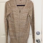 Free People  tan brown zip up cardigan Photo 1