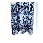Cynthia Rowley Blue White Tie-Dye Fold Over Maxi Skirt XS NWT Photo 7