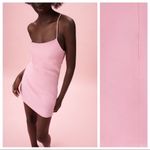 ZARA  Asymmetric Mini Dress with Built in Short in‎ Light Pink Size Extra Small Photo 14
