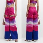 NWT AREA Embellished Ombré Wide Photo 1