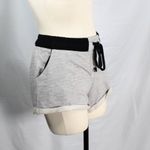 No Boundaries Casual NWOT Heather Gray Light Grey Knit Shirts with Black Elastic Drawsring Photo 3