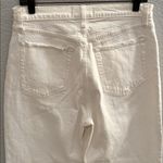 Abercrombie & Fitch 90s Straight Ultra High Rise White Frayed Hem Jeans Size 30 Photo 5
