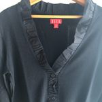 Elle  Button Up Cardigan Top Womens M Long Sleeve With Pockets Photo 1