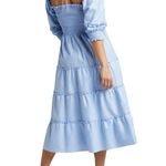 Hill House the Nesli Nap Dress in Light Blue Glitter Check Photo 14