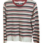Chloe Stora Striped Sparkle Sweater Sz. 2 (US M) Red Size M Photo 0