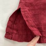 Soft Surroundings Remi Gauze Linen Dress Cinnamon Red Size PS Petite Small Photo 6