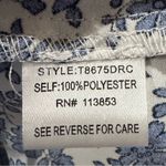 Sugar Lips Blue & White Floral Ruffle Tank Size Medium Photo 2