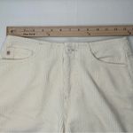 AG Adriano Goldschmied AG Etta High Waist Crop Wide Leg Corduroy Pants Size 24 ivory dust Photo 9