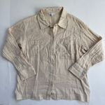 Johnny Was Calme by  Button Down Shirt Shacket Double Pocket Top Size Small NWOT Photo 1