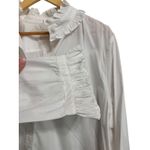 J.Crew  Classic fit Ruffleneck shirt Button Up Long Sleeve Women Size 22 #AW712 Photo 3