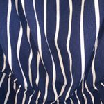 Ambiance white and blue striped off the shoulder romper Photo 4