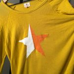 Anthropologie Sundry Texas Star Mustard Sweatshirt, size S Photo 2