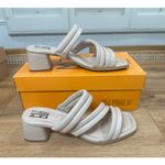 Miz Mooz NYC Oceana Heels Sandals Cream Leather Size 9/9.5 US 40 EU NIB Wedding Photo 1