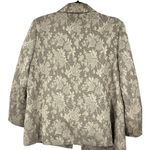 DT Collection | M | beige floral brocade blazer jacket satin romantic floral Size M Photo 2