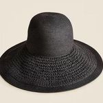 J.Crew NWOT Textured Summer Straw Hat Black One Size $69.50 Photo 0