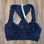 Free People  Lace Bralette in Navy Blue Photo 0