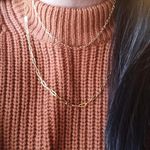 paper Clip Chain Necklace Set Of 2 Gold Photo 1