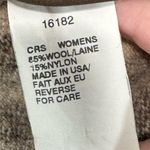 Woolrich Womens Wool Jacket Medium Striped Brown Cream Corduroy Collar USA Made Photo 9