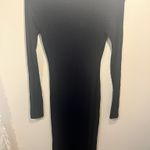 SKIMS Ribbed Long Dress Black Size M Photo 4