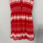 Rewind  Red Striped Fitted Waist Mini Dress Sleeveless Women's Size Small Photo 2