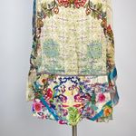 Johnny Was NWOT  Floral Sleeveless Ruffles Multicolor Mini Dress Size S Photo 3