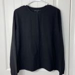 Eddie Bauer NWOT women’s solid black stretch cotton Crewcut long sleeve shirt XL Photo 0