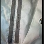 RICK OWENS TECUATL Sail Mini Dress Shirt‎ Coat Snaps Cotton Size S White $1450 Photo 10