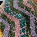 Woven Scarf Cashmere Silk Viscose Long Soft Fringe Women Green Orange Purple Photo 5