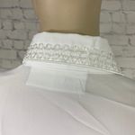 Vintage Yves St Clair White Beaded Blouse 10P M Petite Photo 5