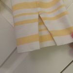 Cato  yellow and white cotton blend blazer. Size 12 Photo 3