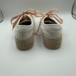 Call it spring  White/Peach Espadrille Tennis Shoes Sneakers Women's 6 Photo 3