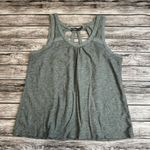 prAna  Women's Athletic Tank Top Slate Blue Green Teal Strappy XS Extra Small V Photo 2