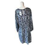 NWT MICHAEL KORS METALLIC PAISLEY CREPE MINI DR BONEBLACK PAISLEY Black Size 3X Photo 6