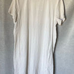 Eileen Fisher  Linen Shirt Dress sz Large Cream Striped Natural Organic Lagenlook Photo 0