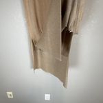 Banana Republic  Maxi Shine Sweater Skirt Size XL Gold Lurex Yarn Side Slits Photo 2