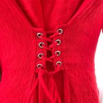 Anthropologie  Maeve Juliet Corseted Dress in Red Photo 6