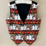 Vintage Halloween Vest Top Shirt L Large Ghosts Pumpkins Bats Jackolanterns 90s Orange Photo 0