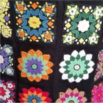 Judith March  Black Embroidered Granny Sweater Festival Floral Skirt S Photo 3