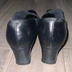 Amalfi Italy Pillow Navy Blue Leather Block Pumps Career or Dressy Size 9 AAAA Photo 10