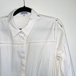 EXPRESS Ultimate Essential Shirt Straight Fit Button Down in White Photo 2