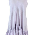 J Crew Lavender Ruffle Hem Sundress XL Strappy Boho Summer Vacation Purple Photo 0