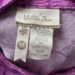 Matilda Jane  Ruffle Dress Medium Purple Wonderful Parade Magnolia Dress Purple Photo 6