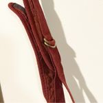 Fossil  Red Corduroy Crossbody Side‎ Bag Velcro Flap Travel Deep Photo 2
