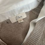 Elan  Cream Effortless Layered Sweater Top Size Medium Minimalist Chic Workwear Photo 4