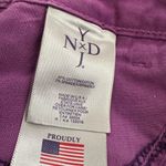 NYDJ  Purple Eggplant Ankle Jeans Zipper Hem Spring Riding Pants Preppy Size 6 Photo 6