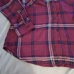 Garage  Women's Plaid Flannel Shirt Hoodie Boyfriend Fit Sz SP Photo 6