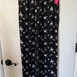 Xhilaration Y2K Black Floral Wide Leg Pants | small Photo 0