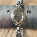 Helbros Rare Vintage Mechanical Ladies Watch Stainless Stretch Bracelet Case Silver Photo 1