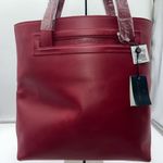 Brooks Brothers  Bryce Red Leather‎ Tote Photo 0